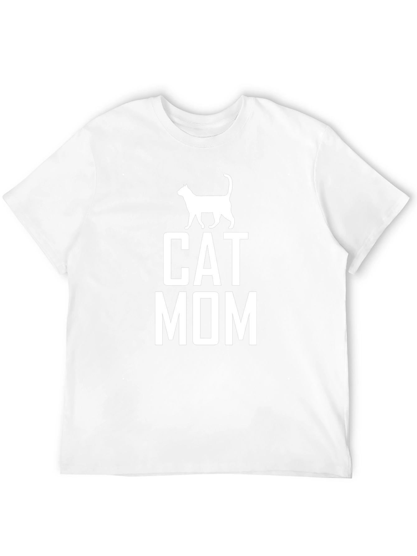 Cat Mom T-Shirt - Black Graphic Tee for Cat Lovers