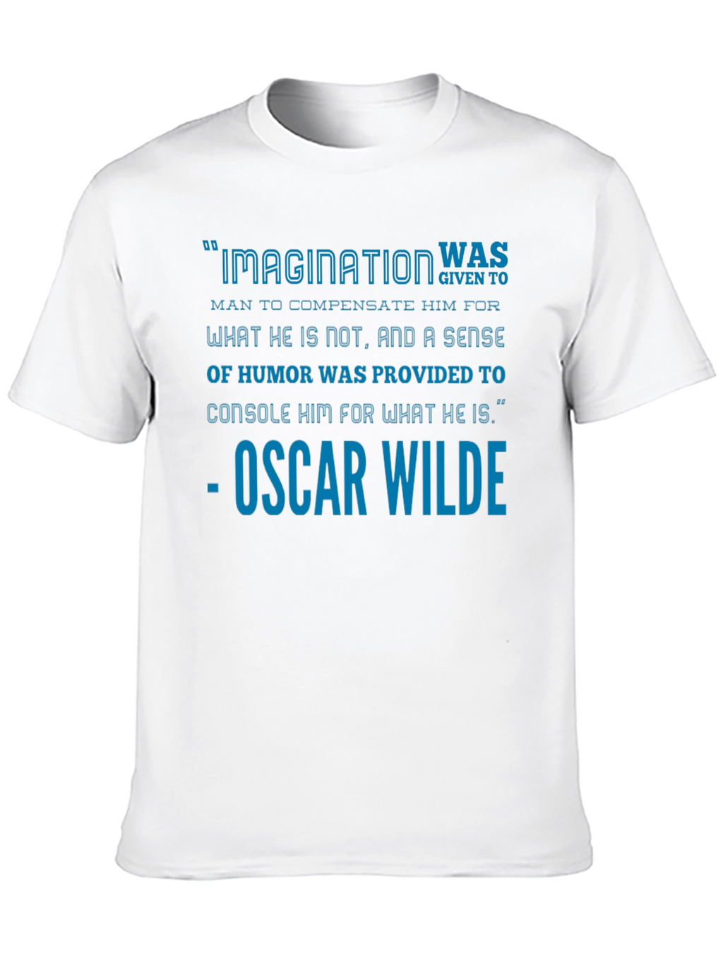 Imagination Oscar Wilde Quote Black T-Shirt