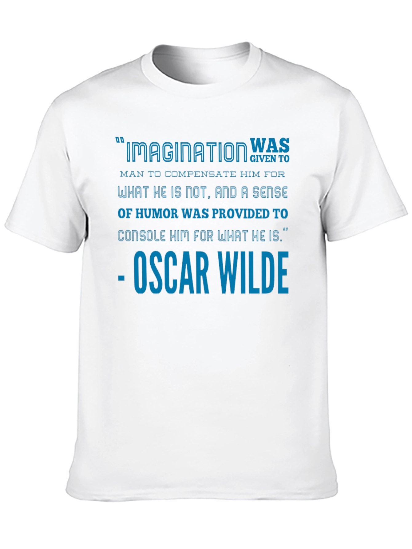 Imagination Oscar Wilde Quote Black T-Shirt