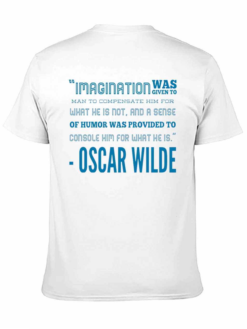 Imagination Oscar Wilde Quote Black T-Shirt