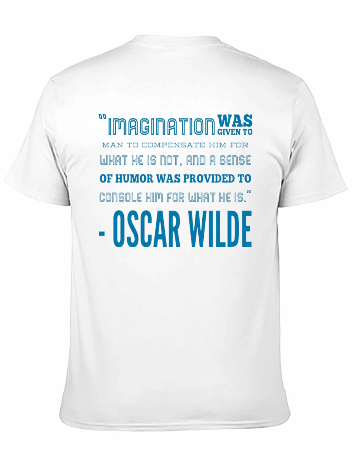 Imagination Oscar Wilde Quote Black T-Shirt