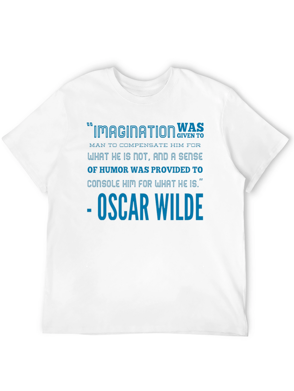 Imagination Oscar Wilde Quote Black T-Shirt