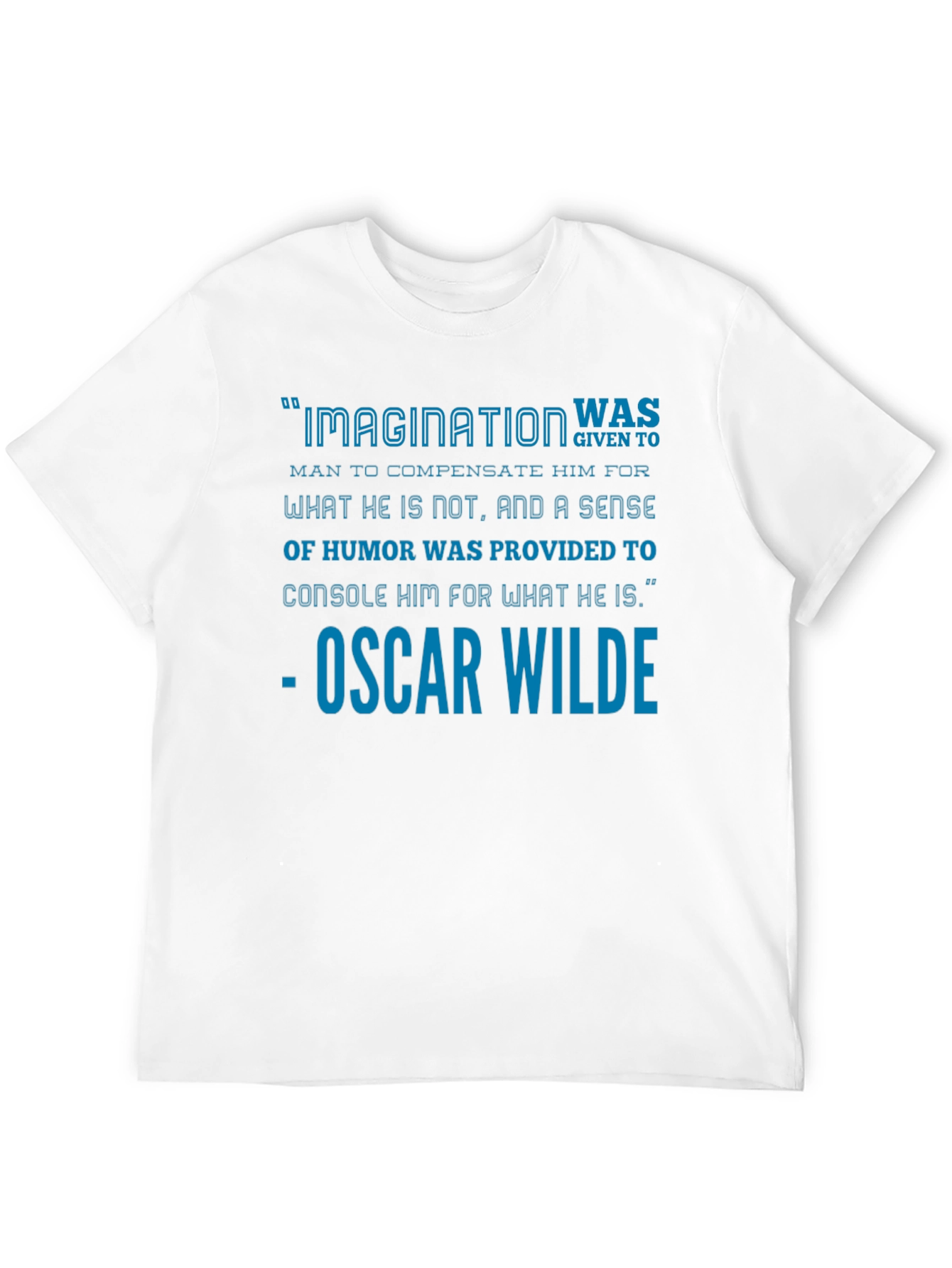 Imagination Oscar Wilde Quote Black T-Shirt