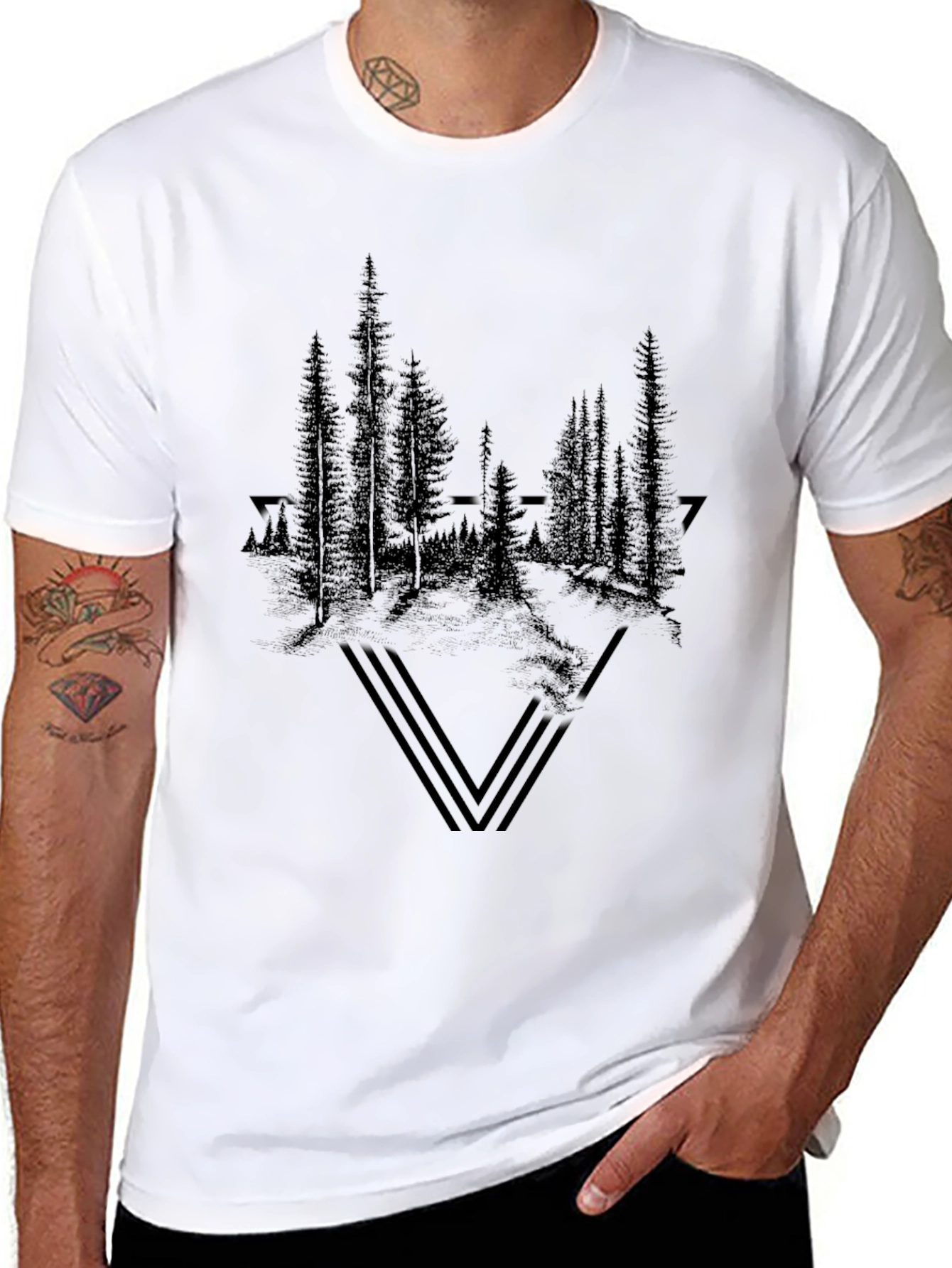 Black Forest Graphic T-Shirt - Mens Short Sleeve