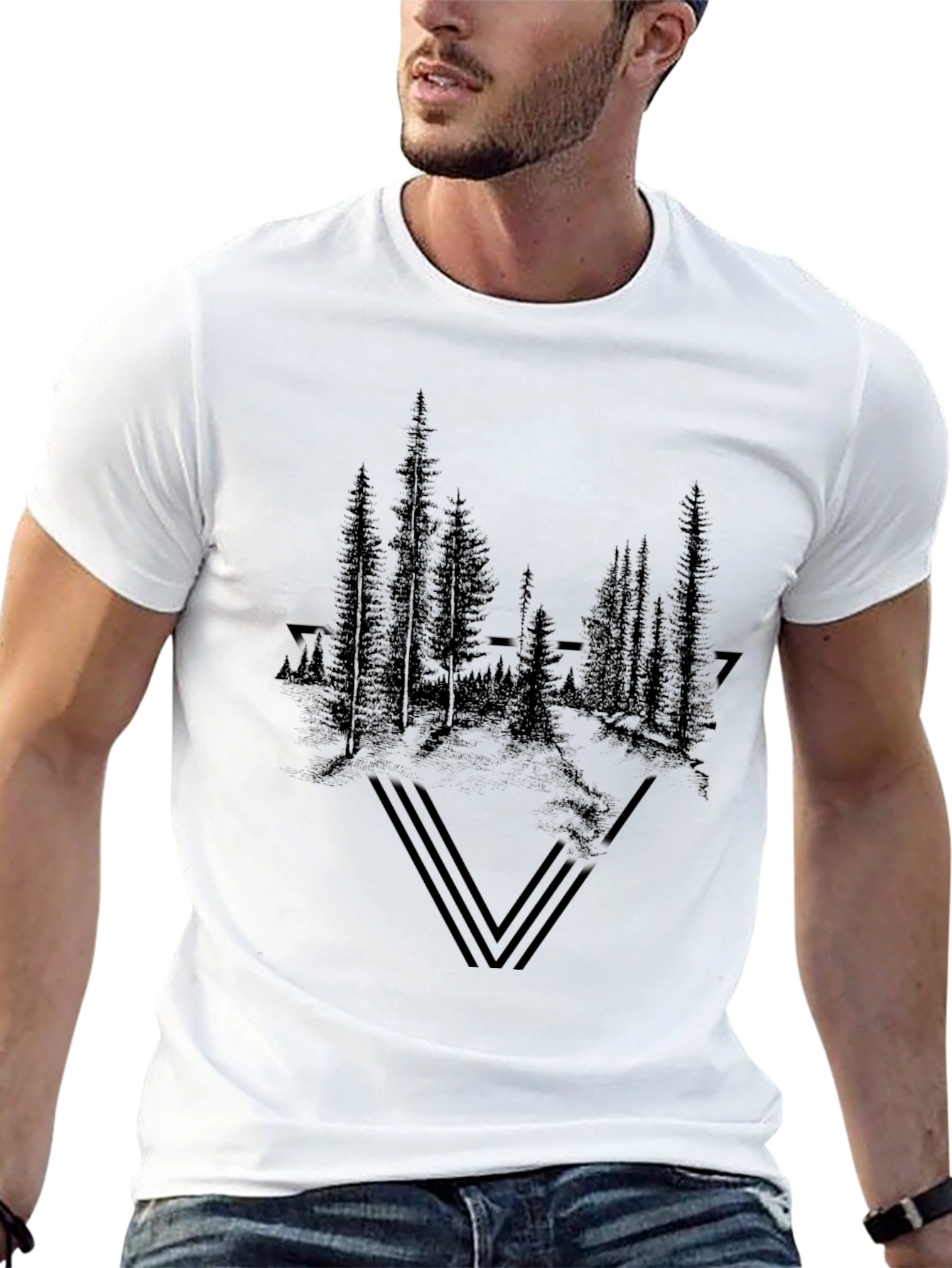 Black Forest Graphic T-Shirt - Mens Short Sleeve