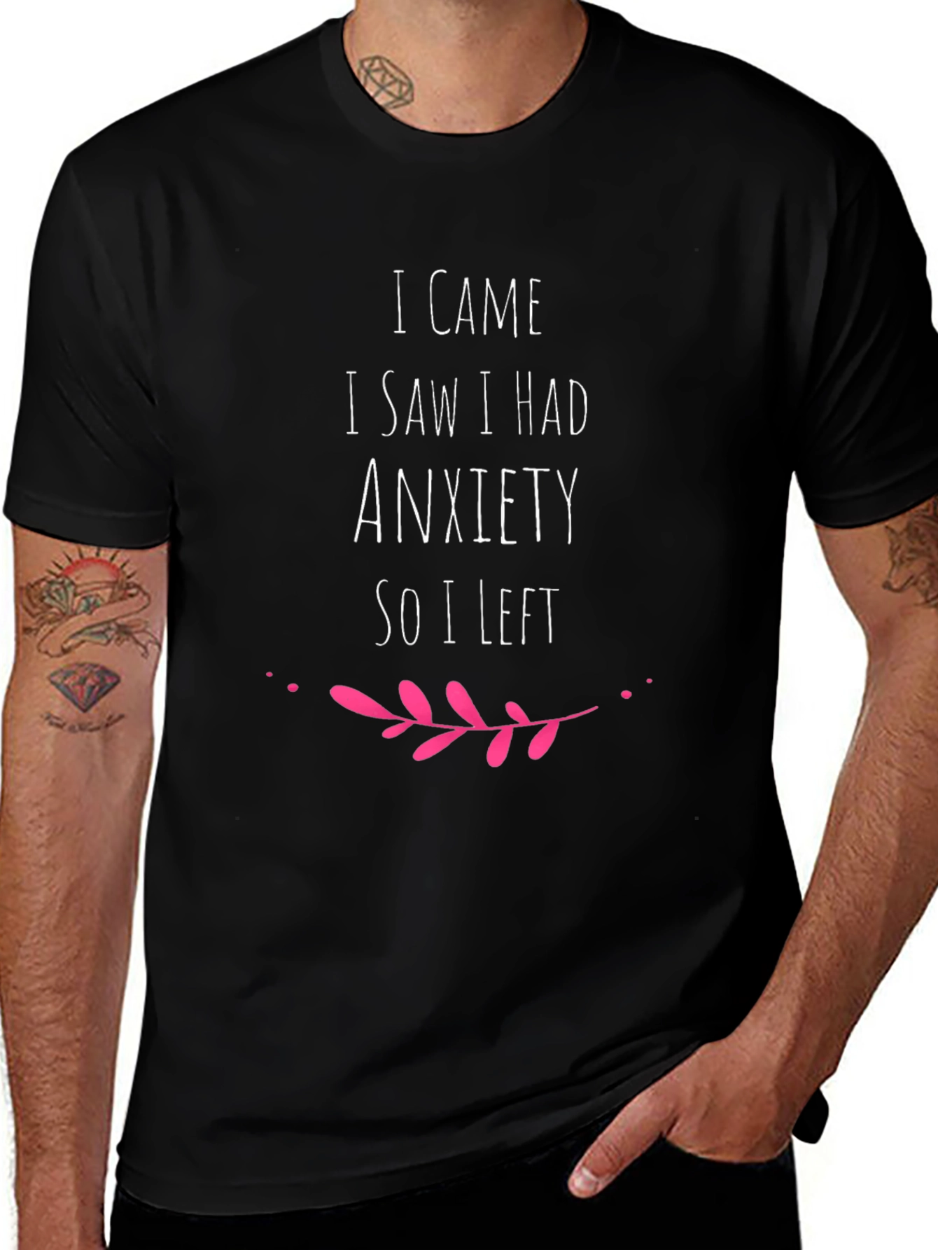 Anxiety Humor Tee - I Came I Saw I Had Anxiety So I Left T-Shirt