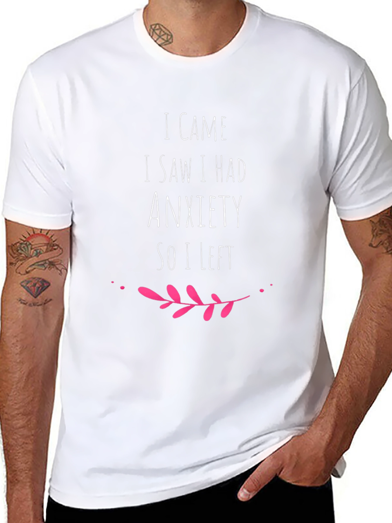 Anxiety Humor Tee - I Came I Saw I Had Anxiety So I Left T-Shirt