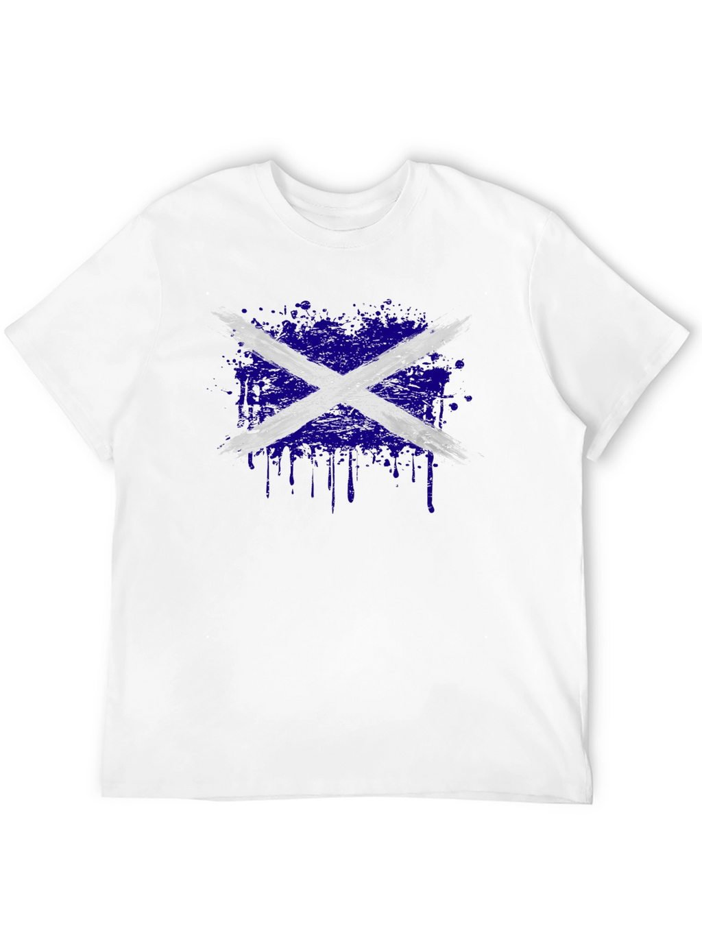 Distressed Scottish Flag Graphic Tee
