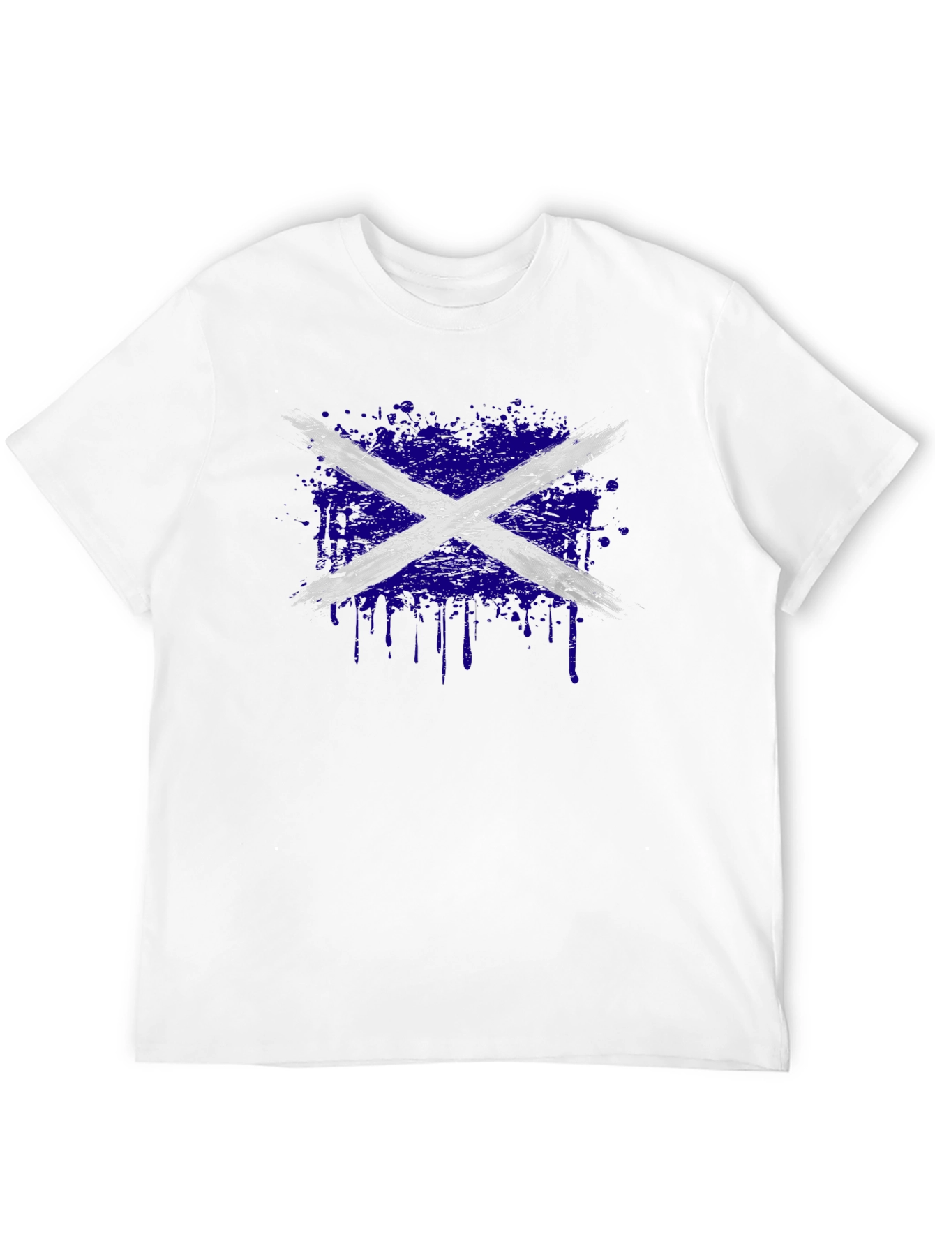 Distressed Scottish Flag Graphic Tee