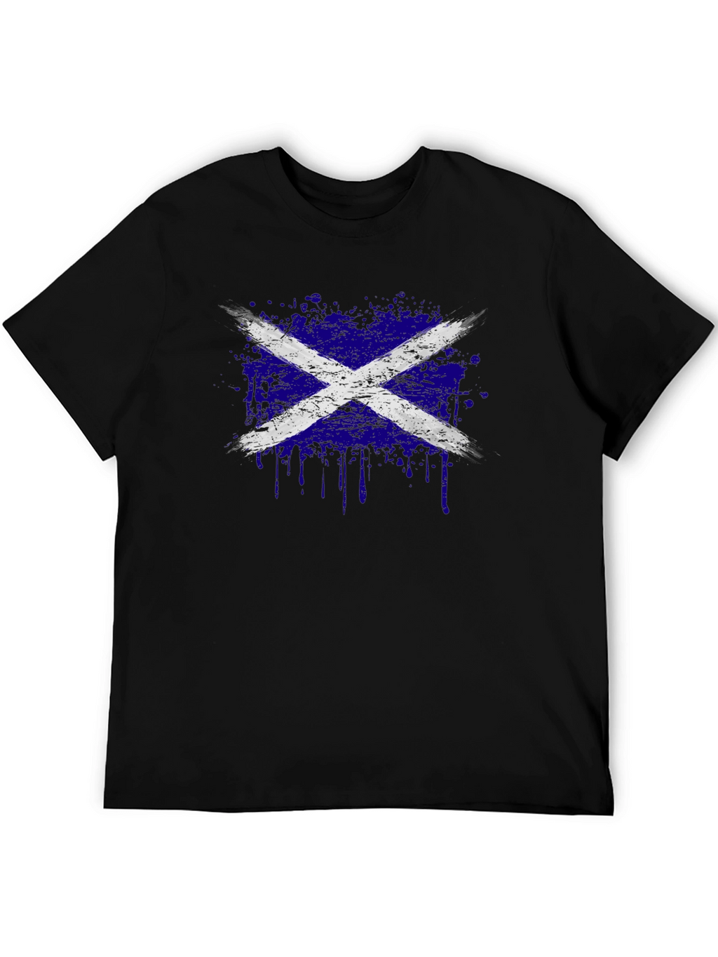 Distressed Scottish Flag Graphic Tee
