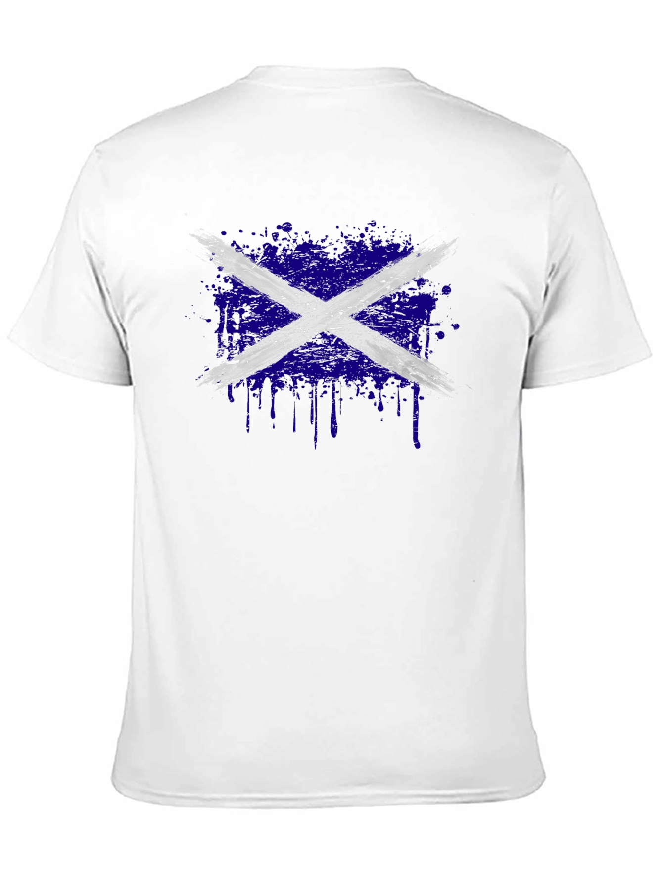 Distressed Scottish Flag Graphic Tee