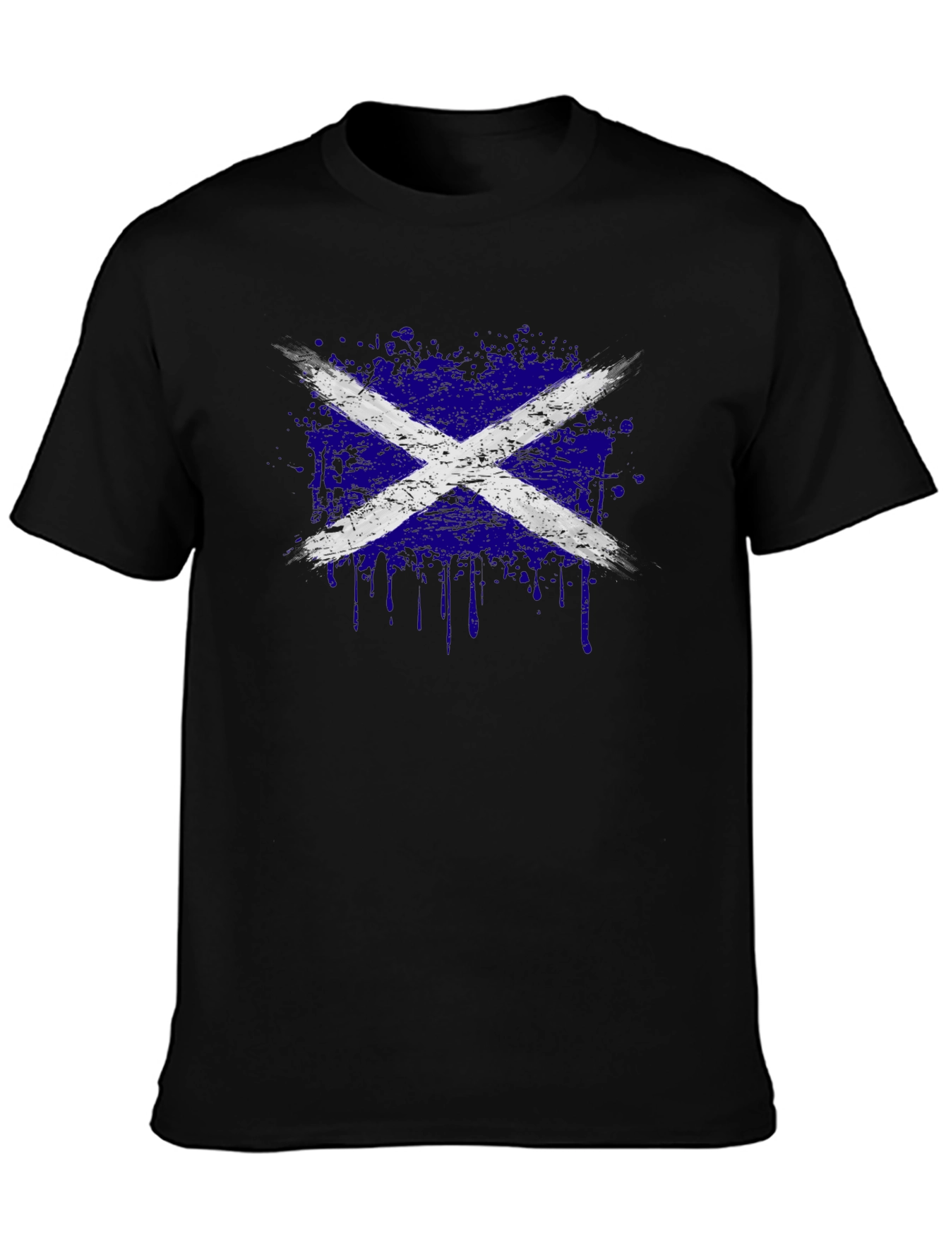 Distressed Scottish Flag Graphic Tee