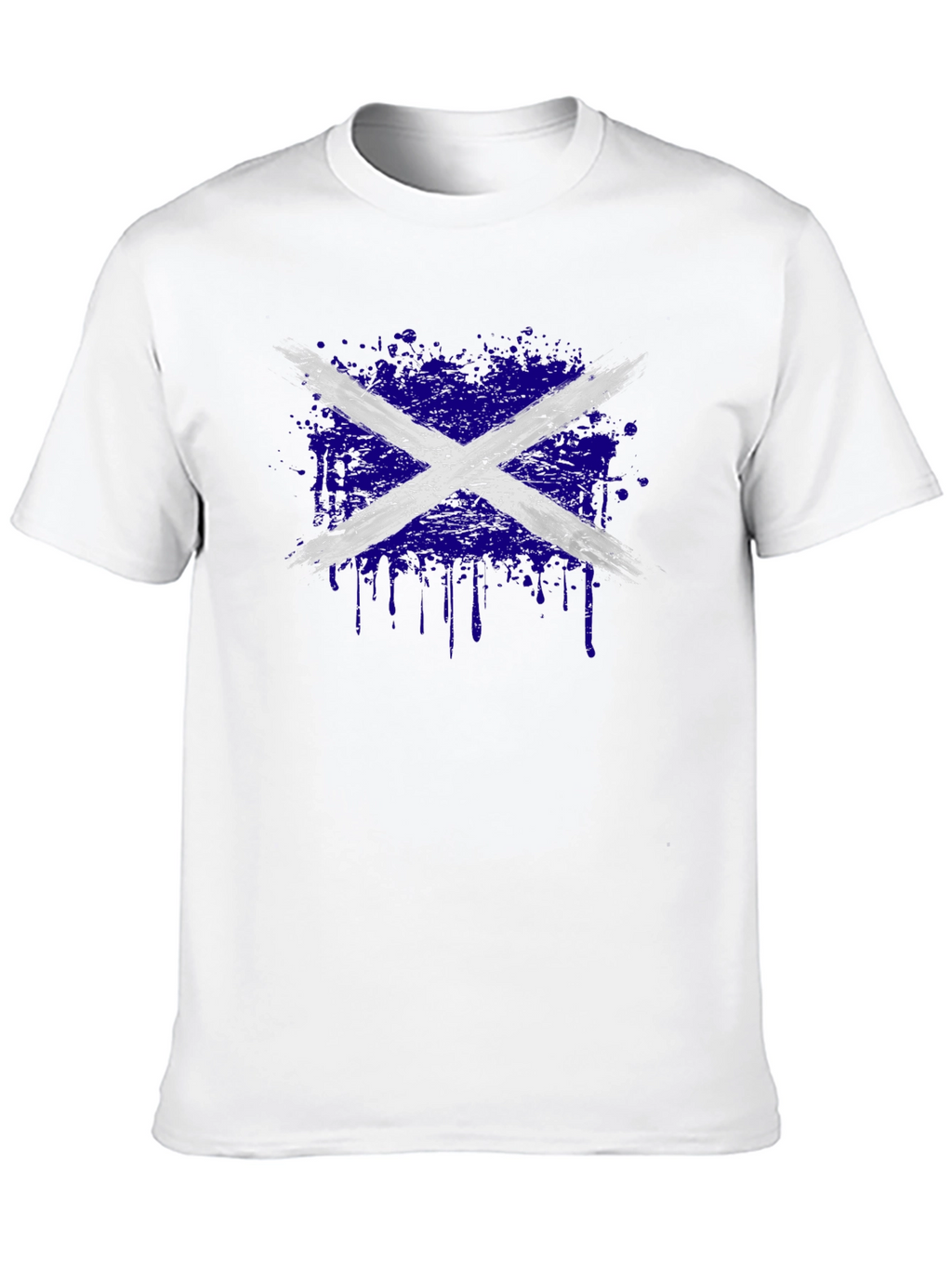 Distressed Scottish Flag Graphic Tee