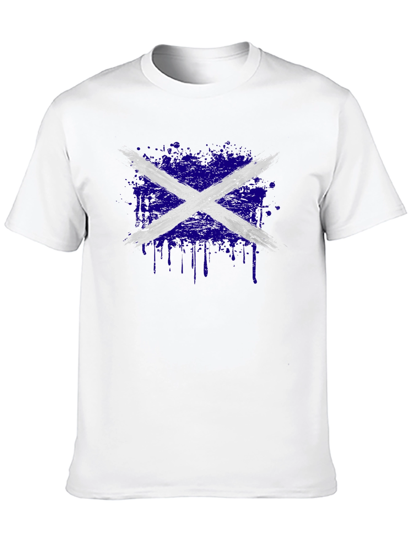 Distressed Scottish Flag Graphic Tee