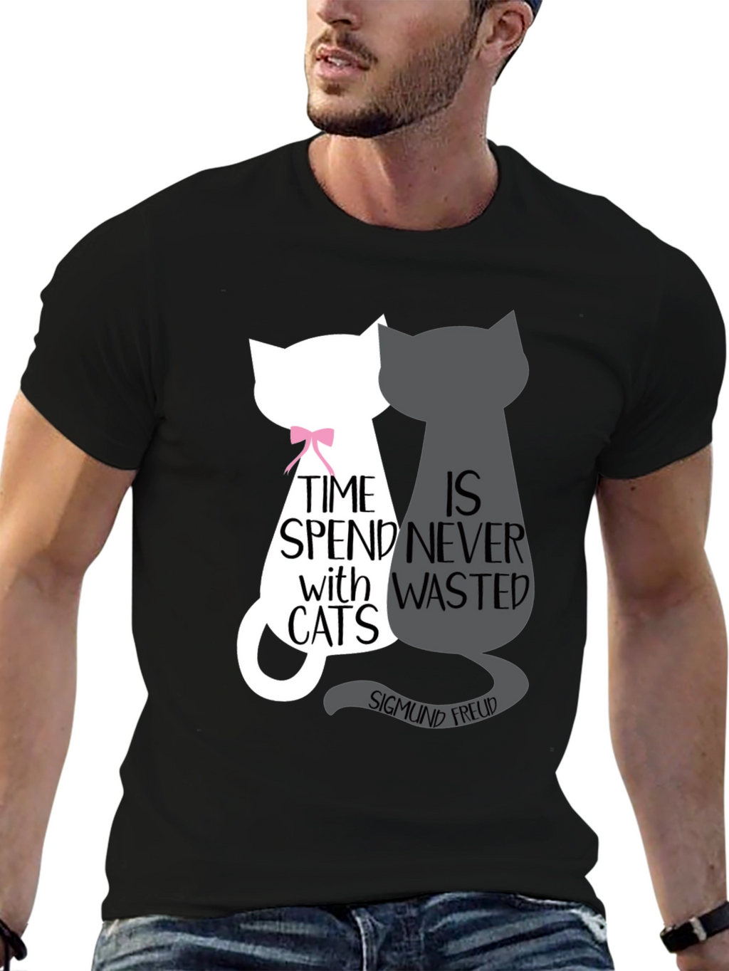 Cat Lover T-Shirt - Freud Quote
