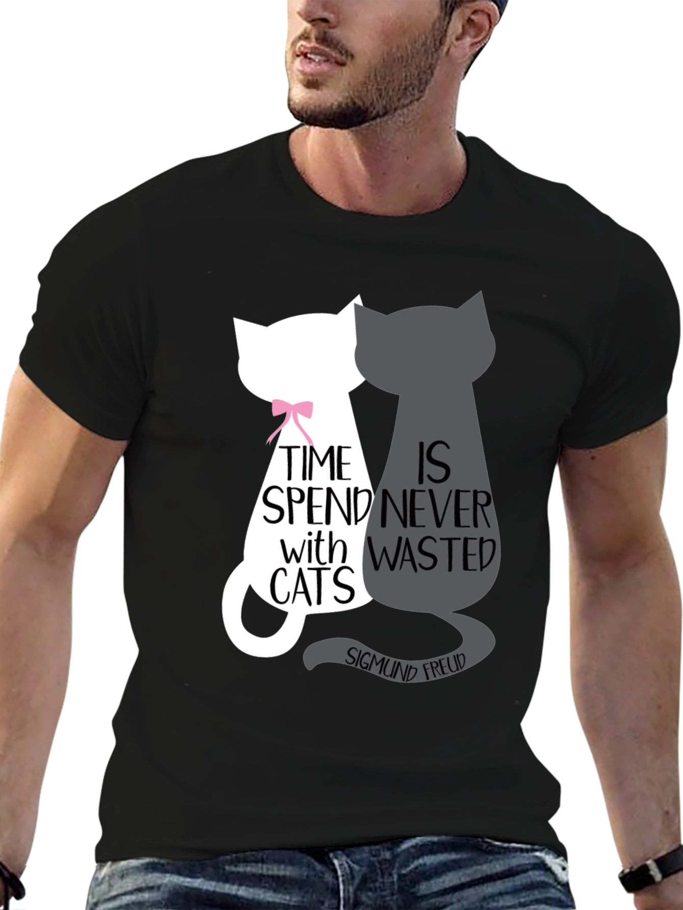 Cat Lover T-Shirt - Freud Quote