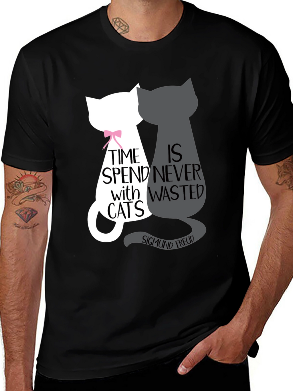 Cat Lover T-Shirt - Freud Quote