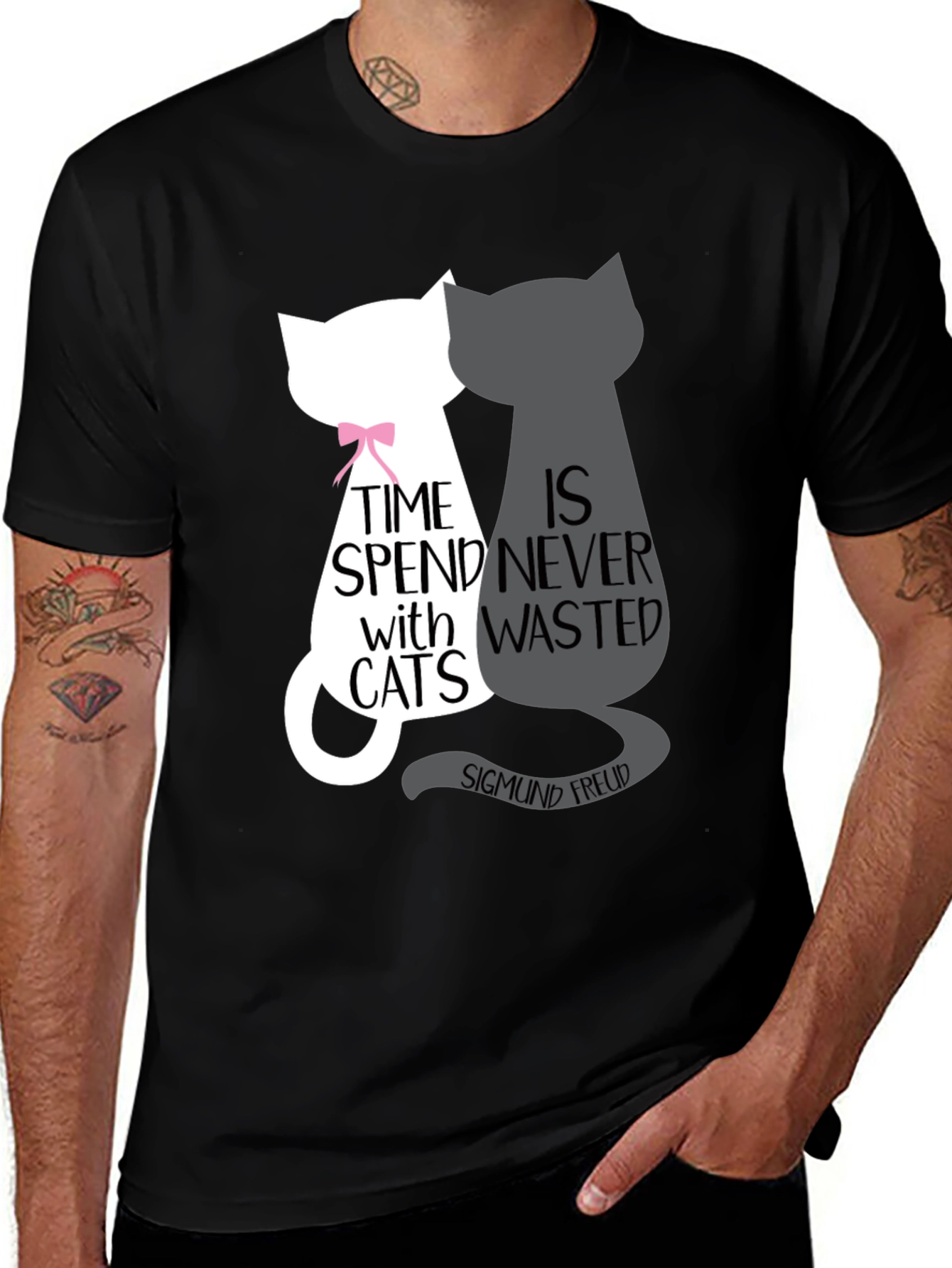 Cat Lover T-Shirt - Freud Quote