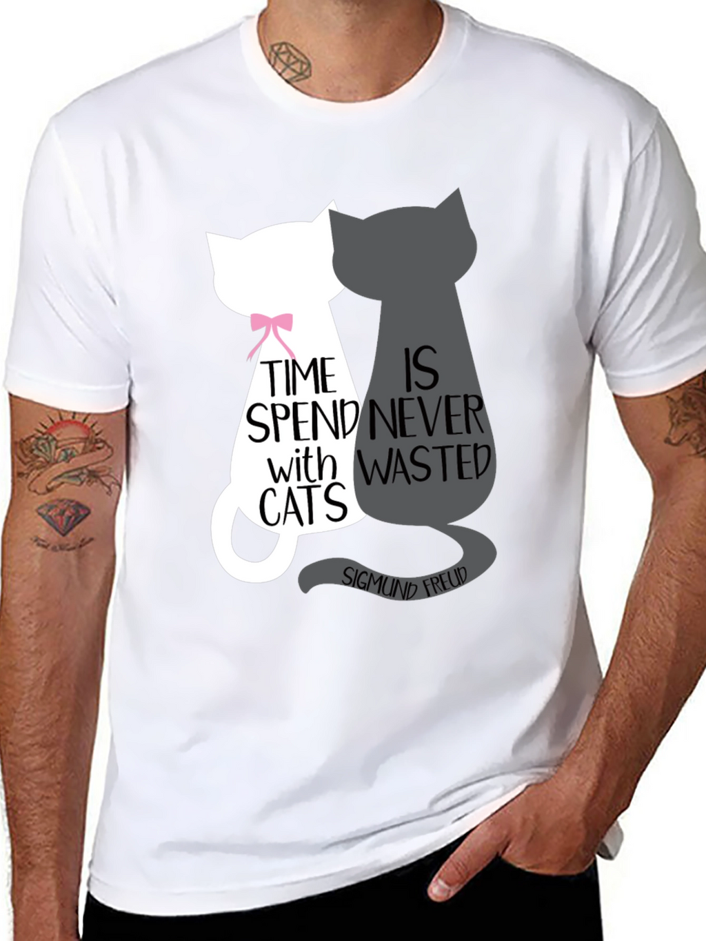 Cat Lover T-Shirt - Freud Quote