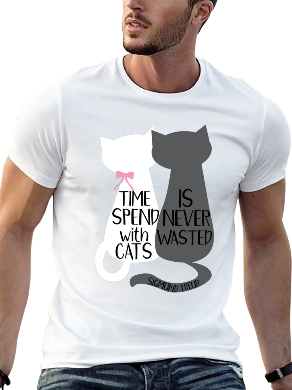 Cat Lover T-Shirt - Freud Quote