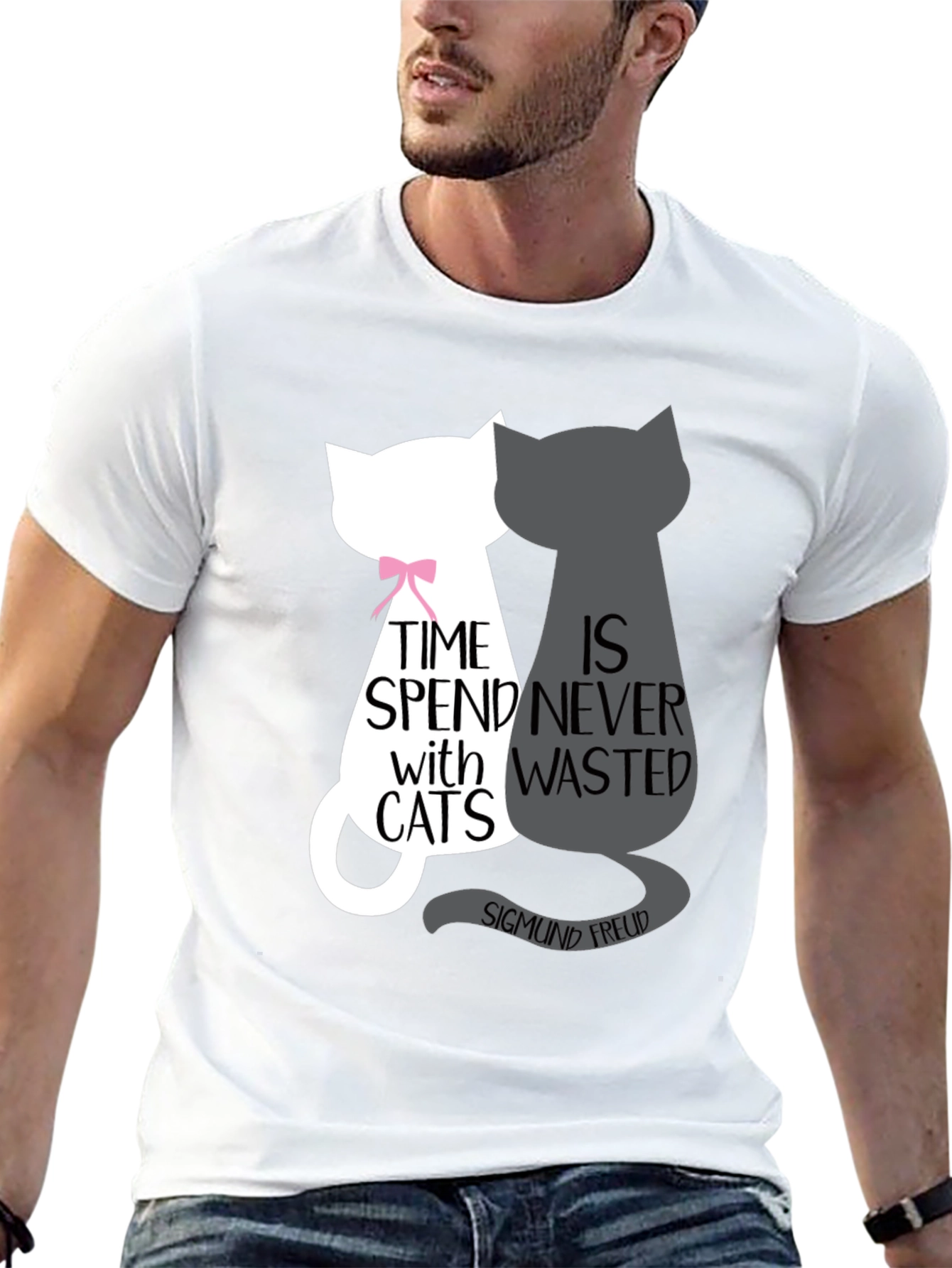 Cat Lover T-Shirt - Freud Quote