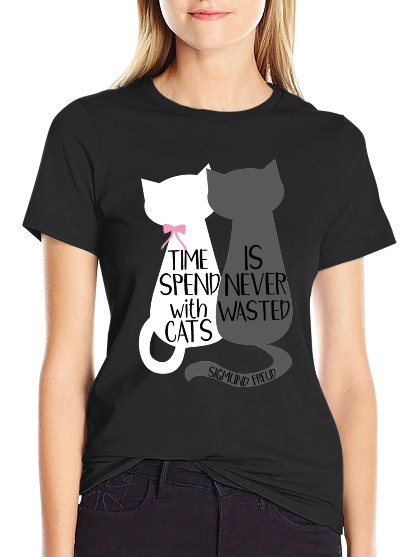 Cat Lover T-Shirt - Freud Quote