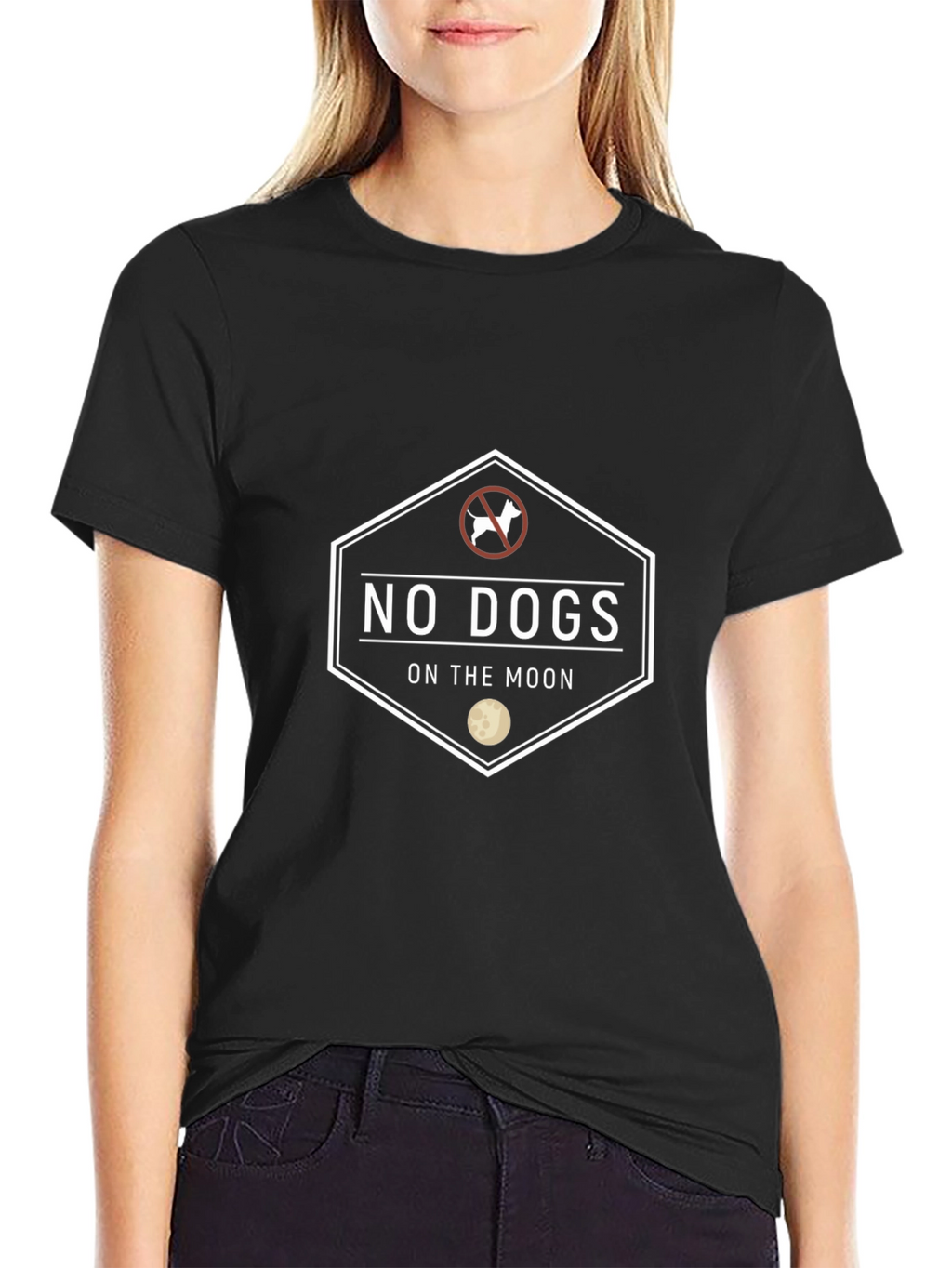 No Dogs on the Moon Graphic T-Shirt