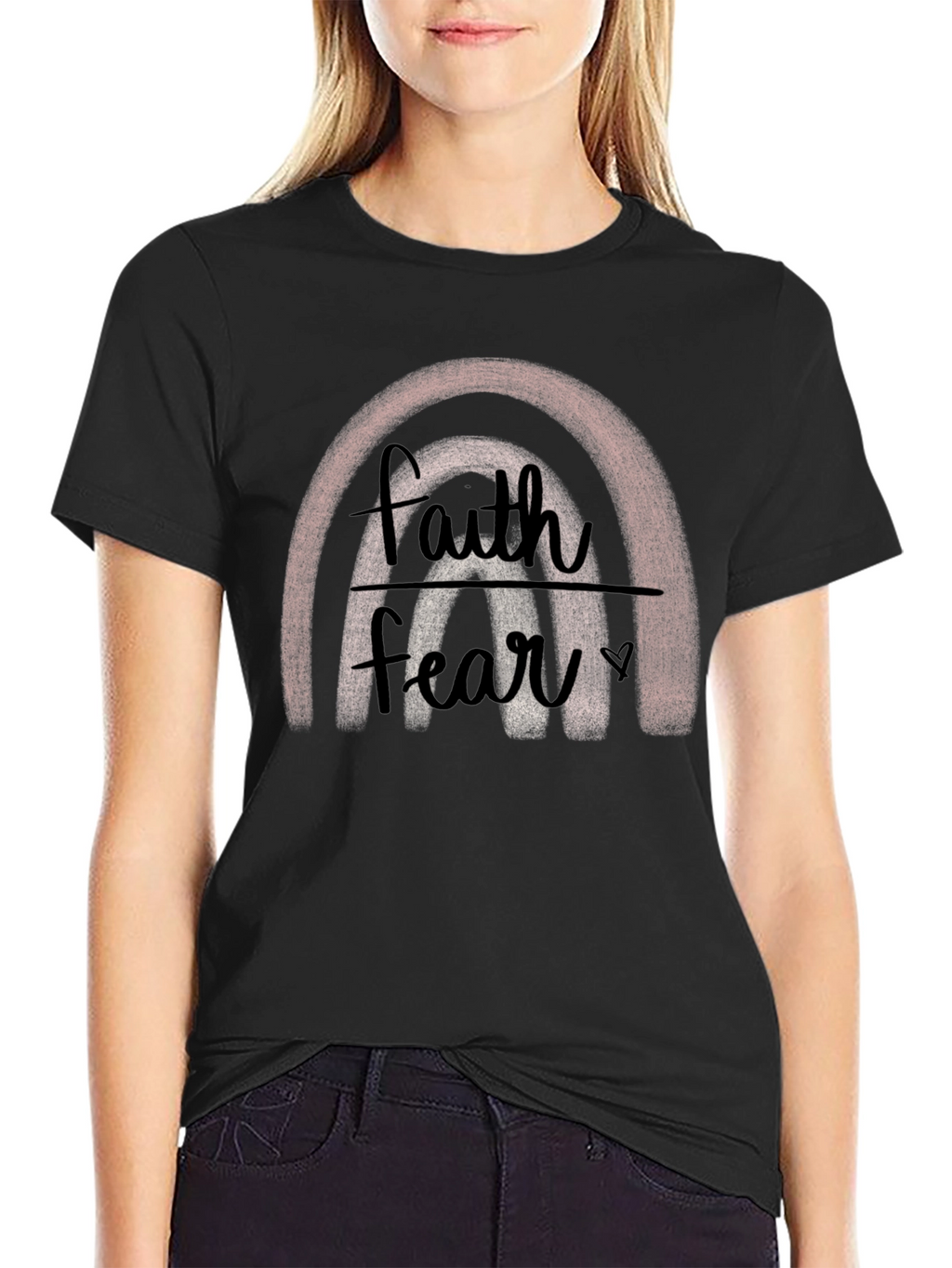 Faith Over Fear Rainbow T-Shirt