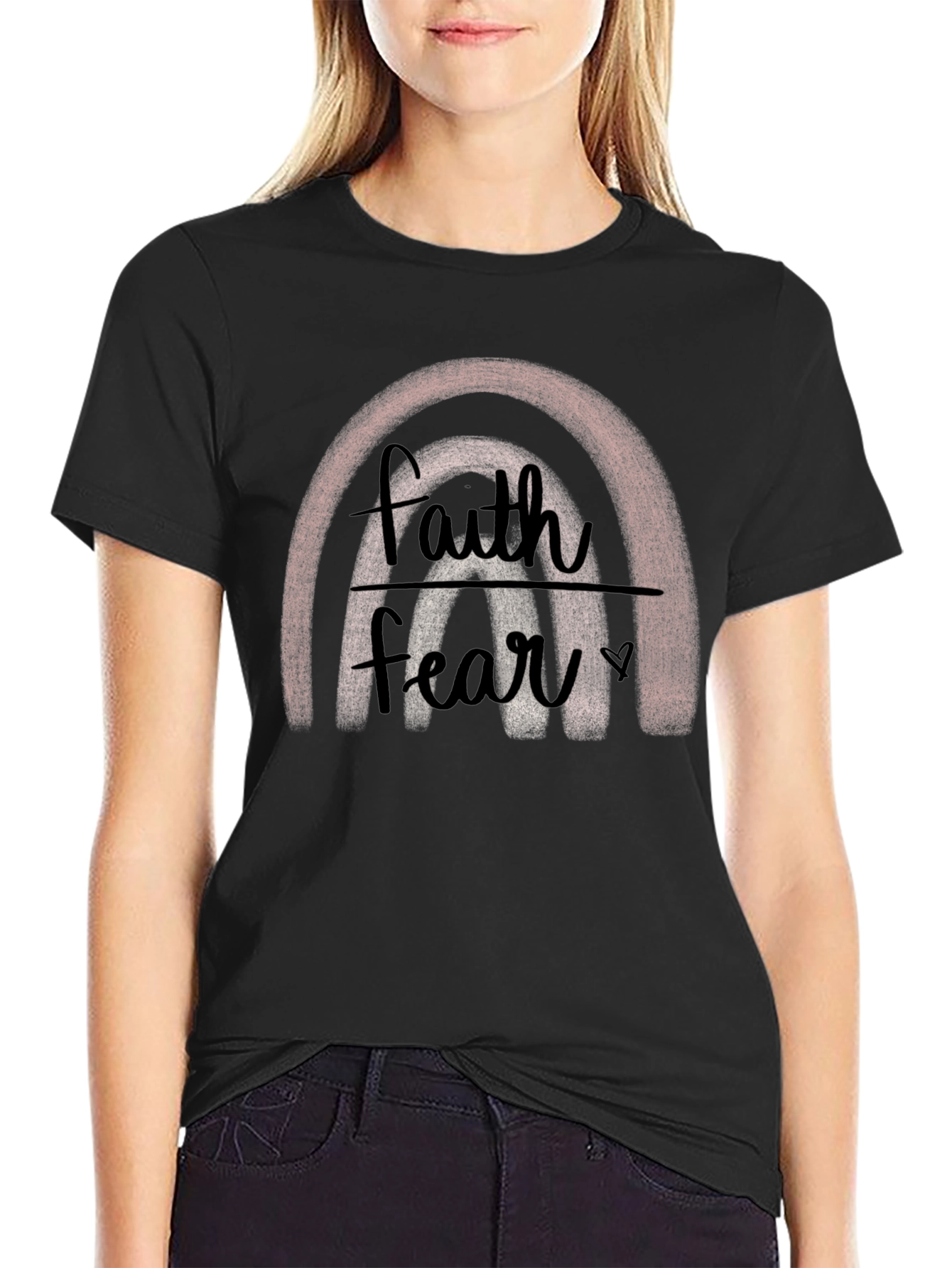 Faith Over Fear Rainbow T-Shirt
