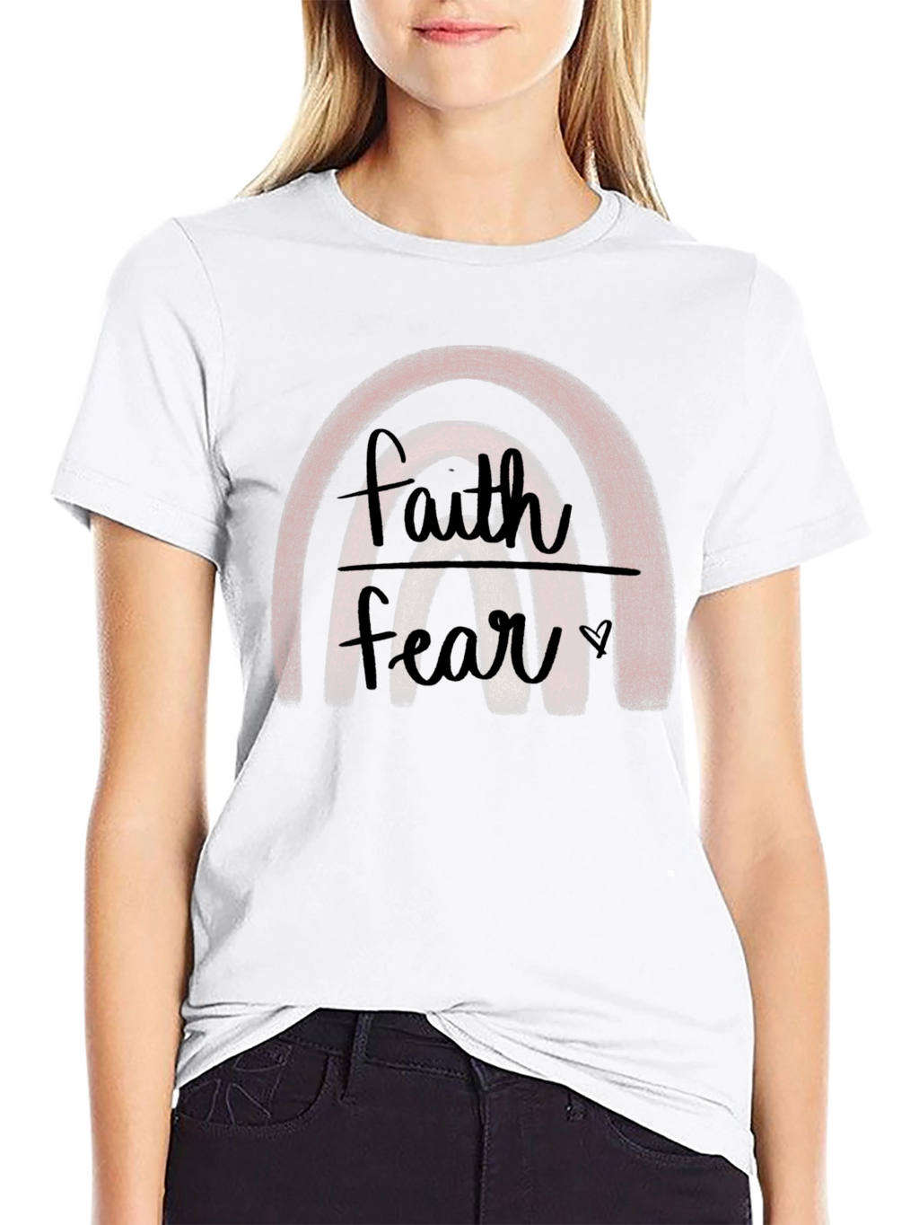 Faith Over Fear Rainbow T-Shirt