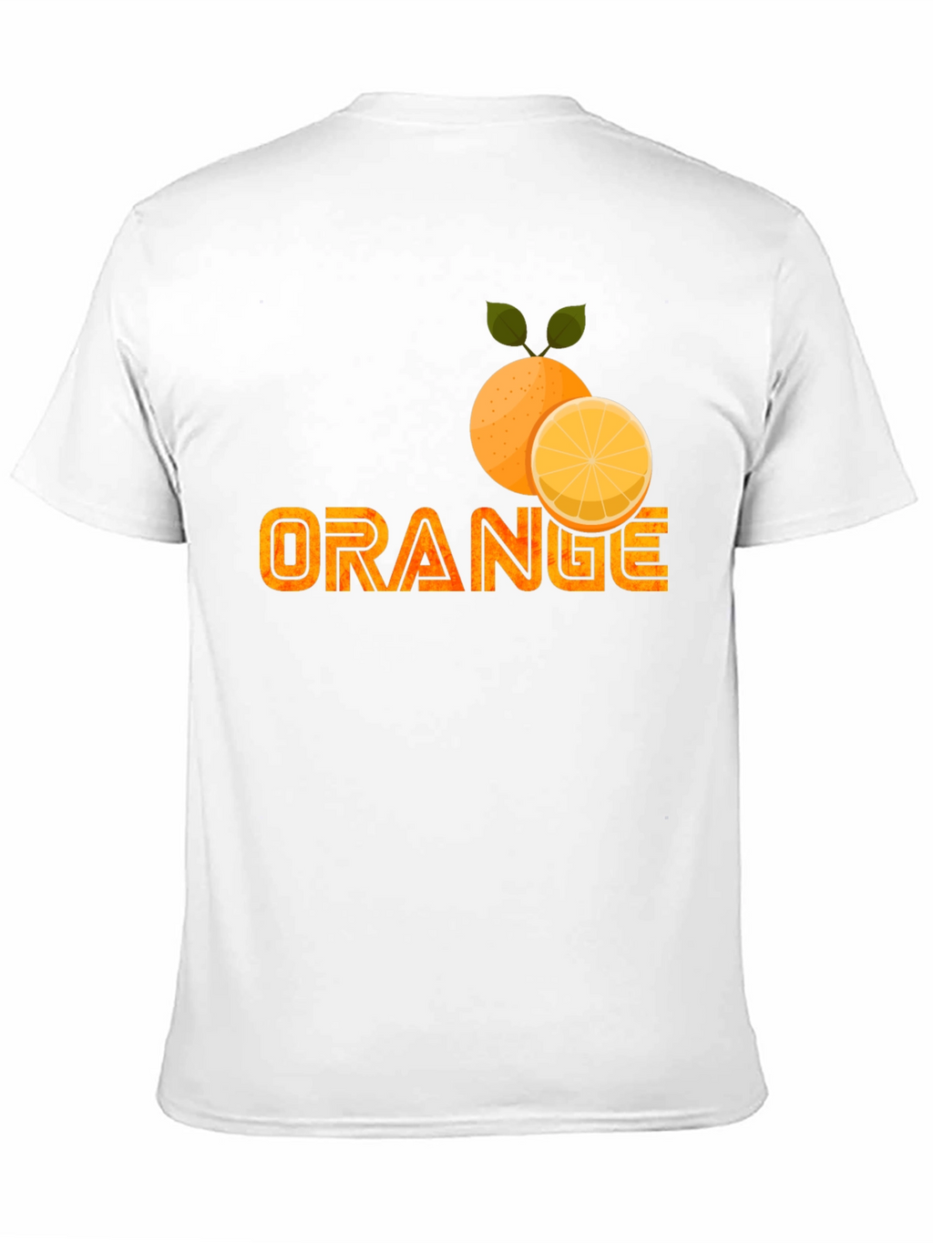 Orange Fruit Graphic Print T-Shirt