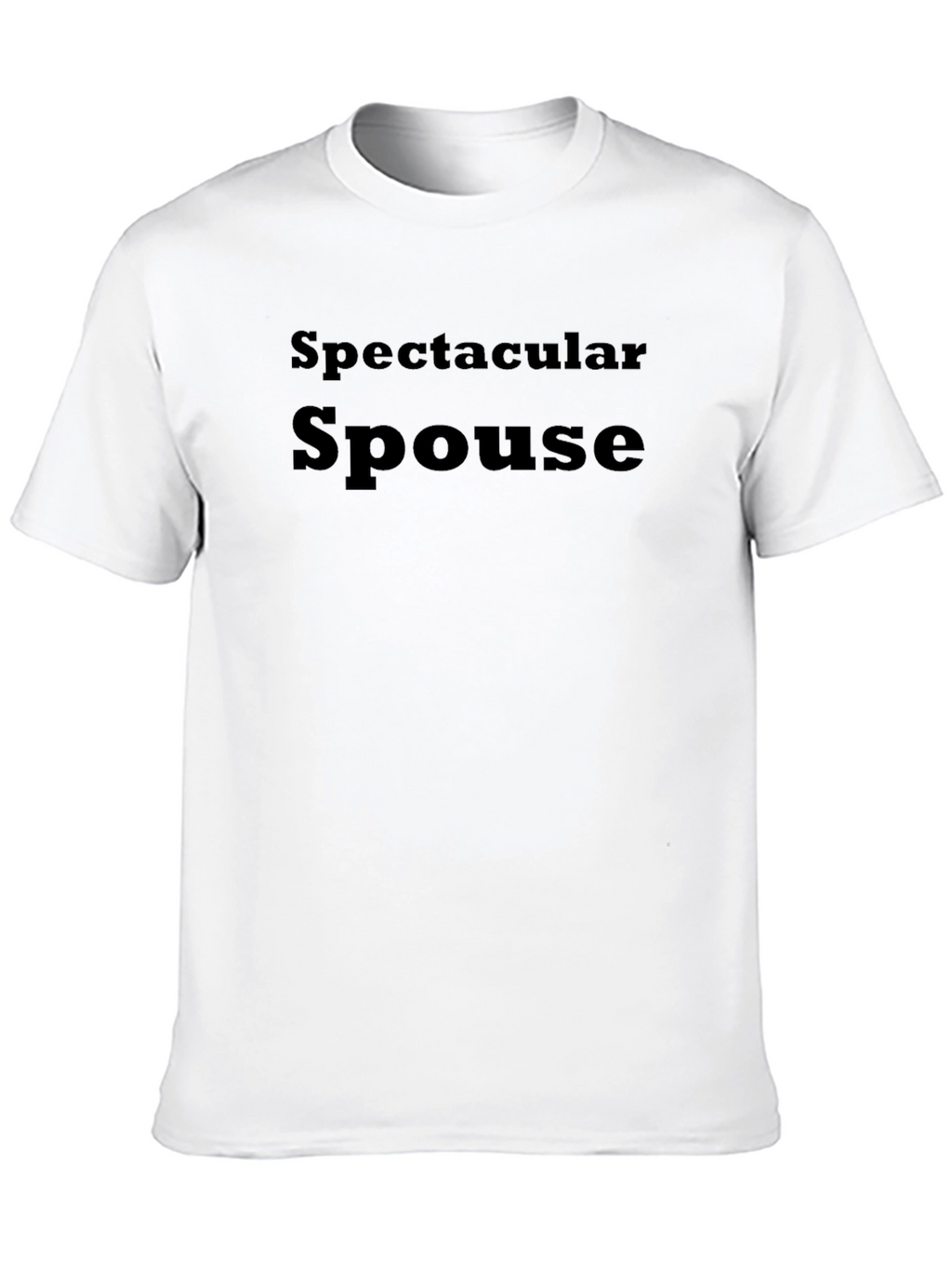 Spectacular Spouse Graphic T-Shirt - Black Cotton Blend