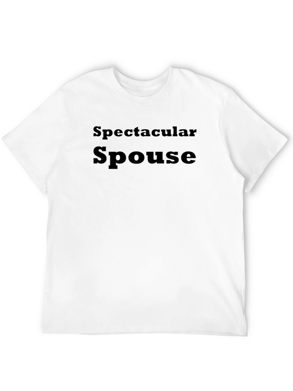 Spectacular Spouse Graphic T-Shirt - Black Cotton Blend