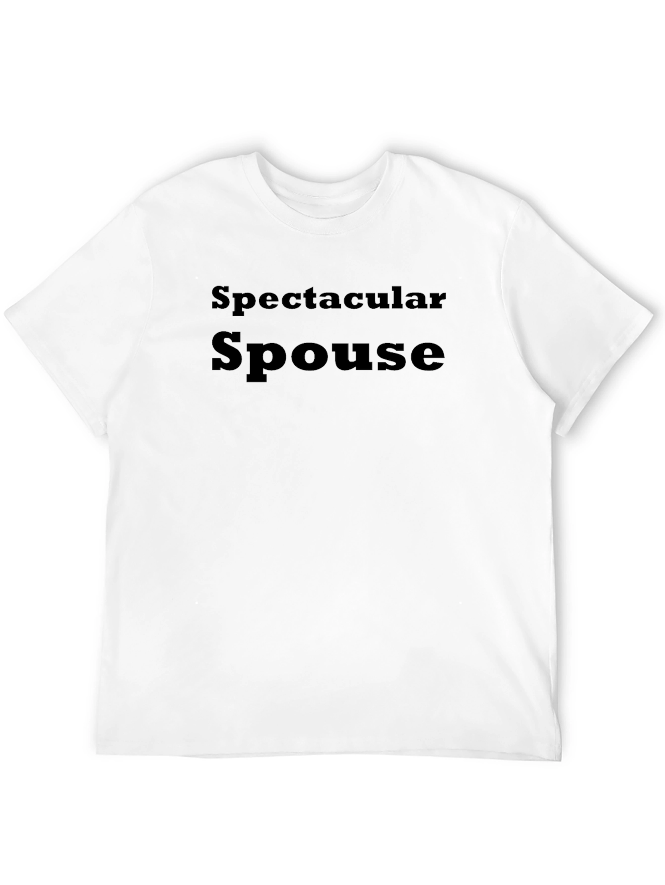 Spectacular Spouse Graphic T-Shirt - Black Cotton Blend
