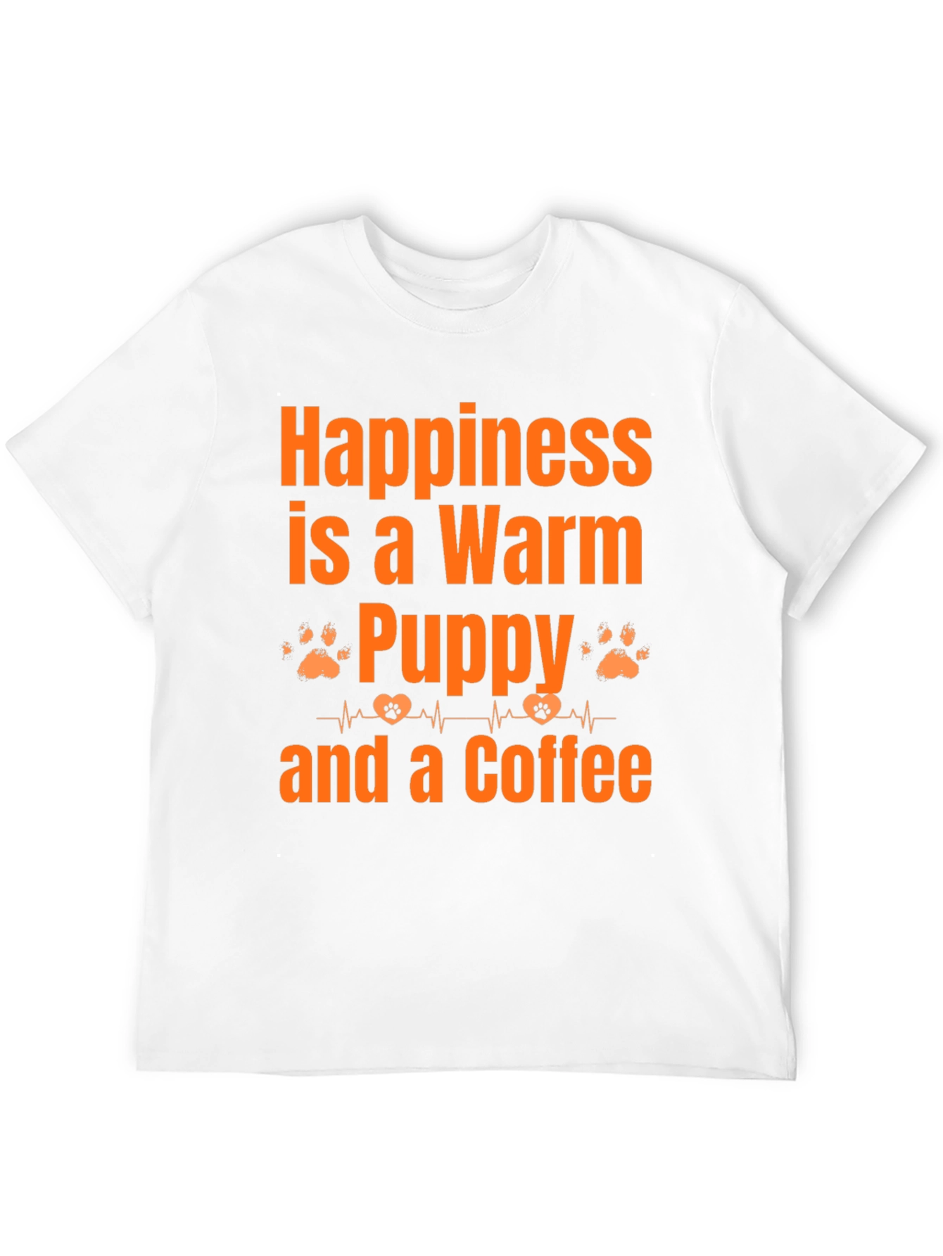 Warm Puppy and Coffee Graphic T-Shirt
