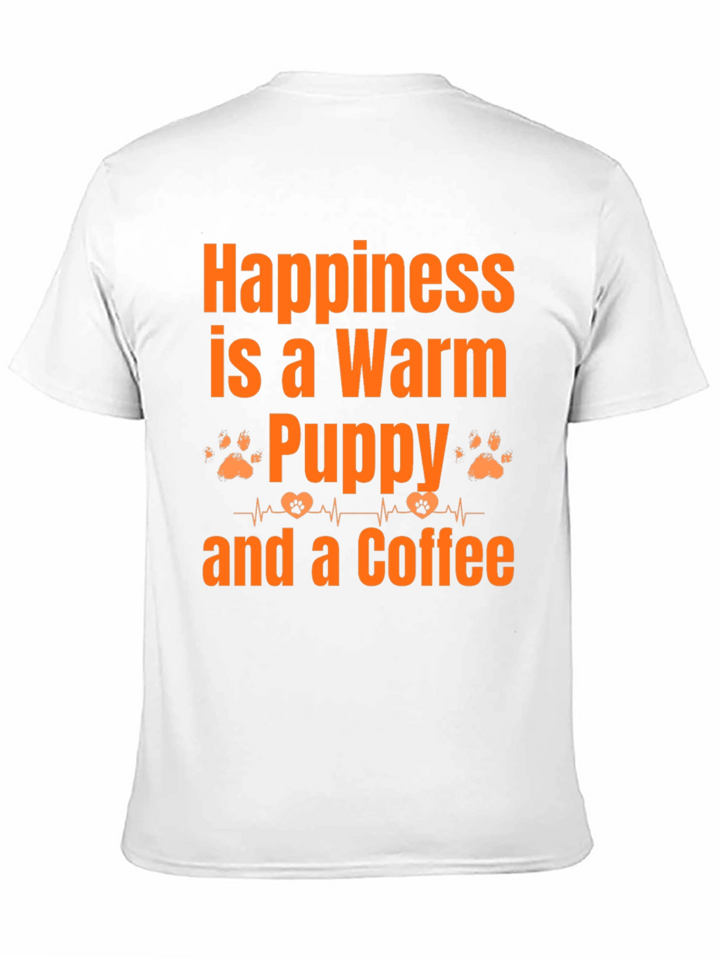 Warm Puppy and Coffee Graphic T-Shirt