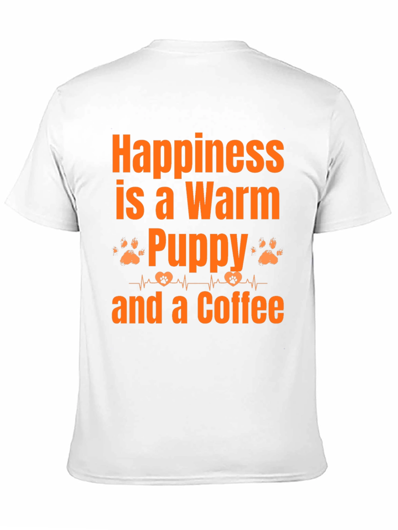 Warm Puppy and Coffee Graphic T-Shirt