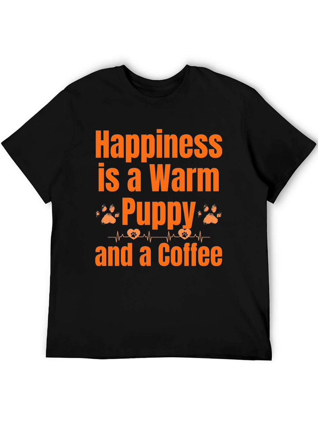 Warm Puppy and Coffee Graphic T-Shirt