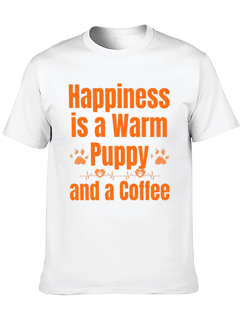 Warm Puppy and Coffee Graphic T-Shirt