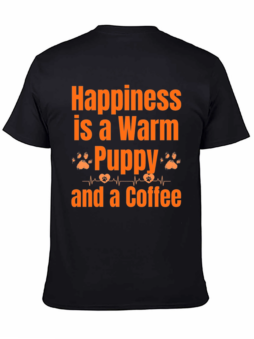 Warm Puppy and Coffee Graphic T-Shirt