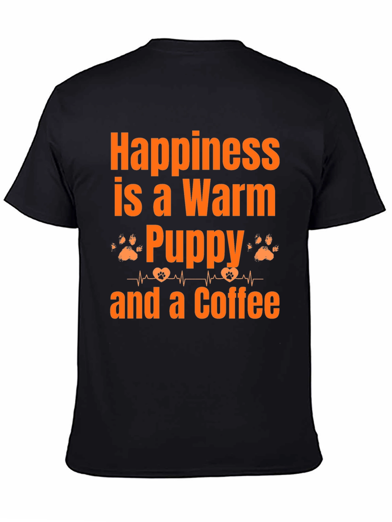 Warm Puppy and Coffee Graphic T-Shirt