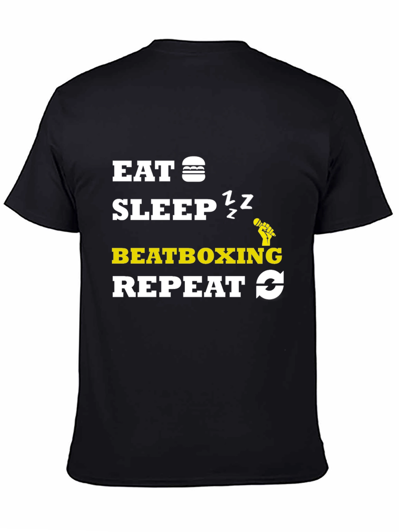 Eat Sleep Beatboxing Repeat Graphic Tee