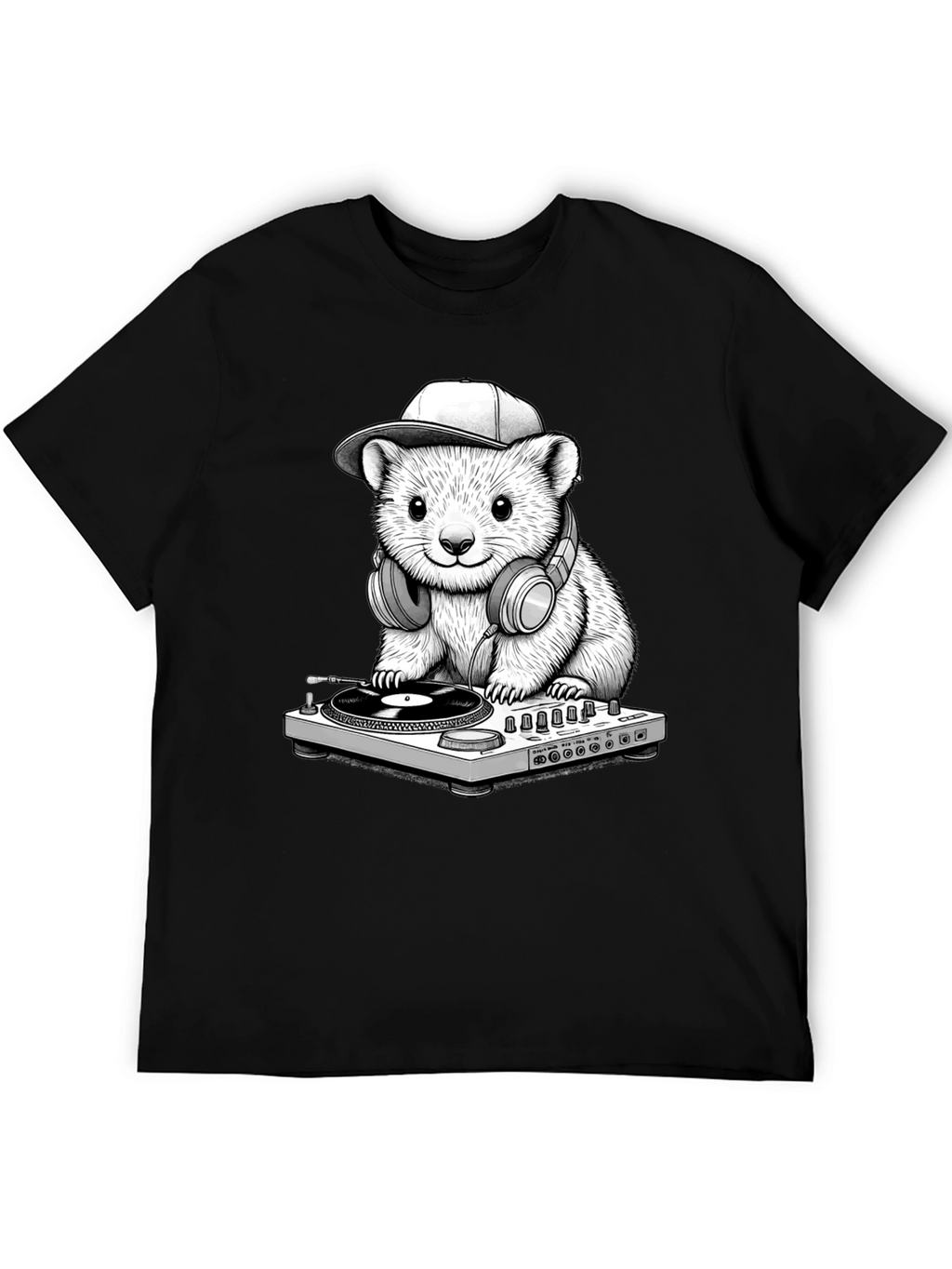 DJ Hamster Graphic T-Shirt