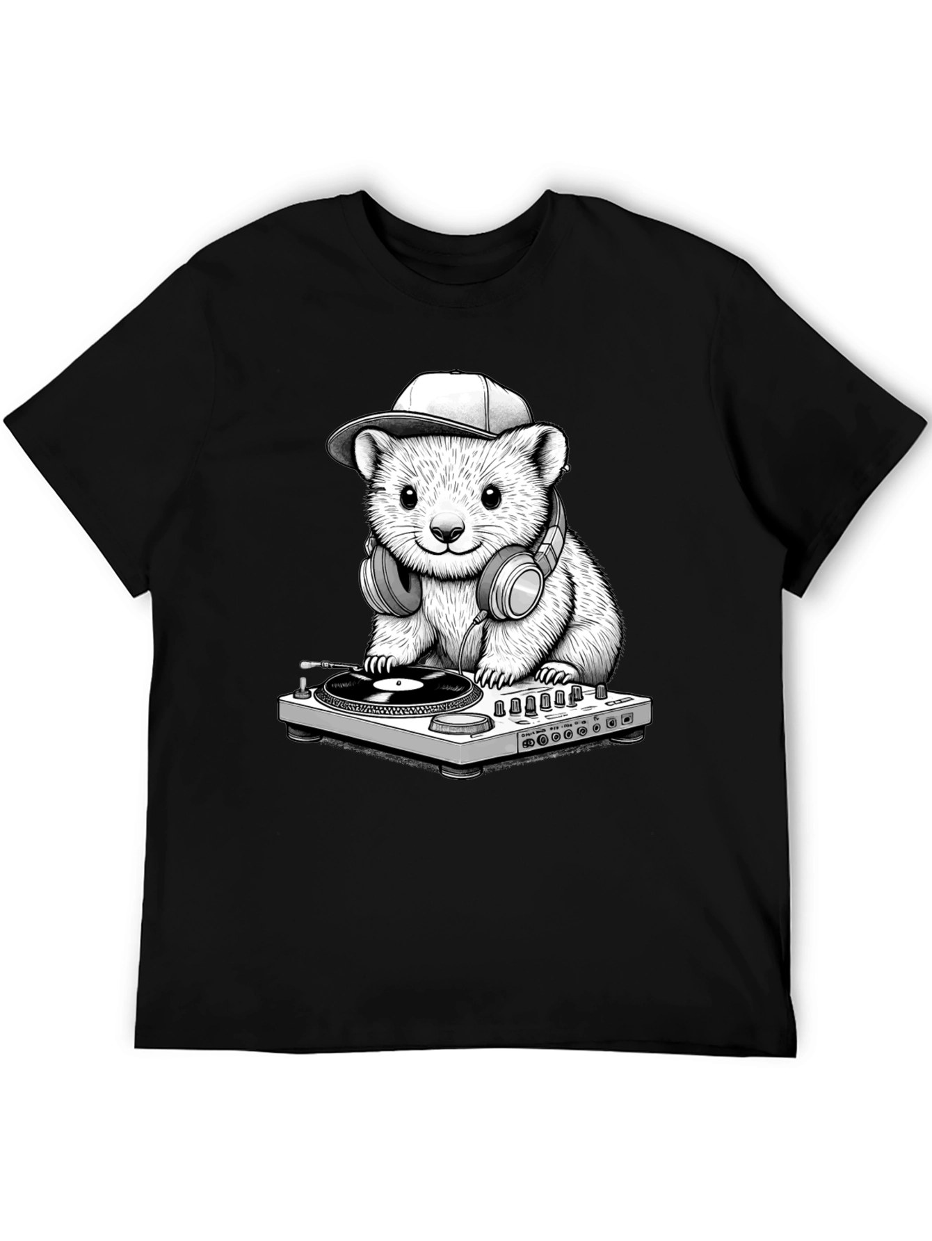 DJ Hamster Graphic T-Shirt