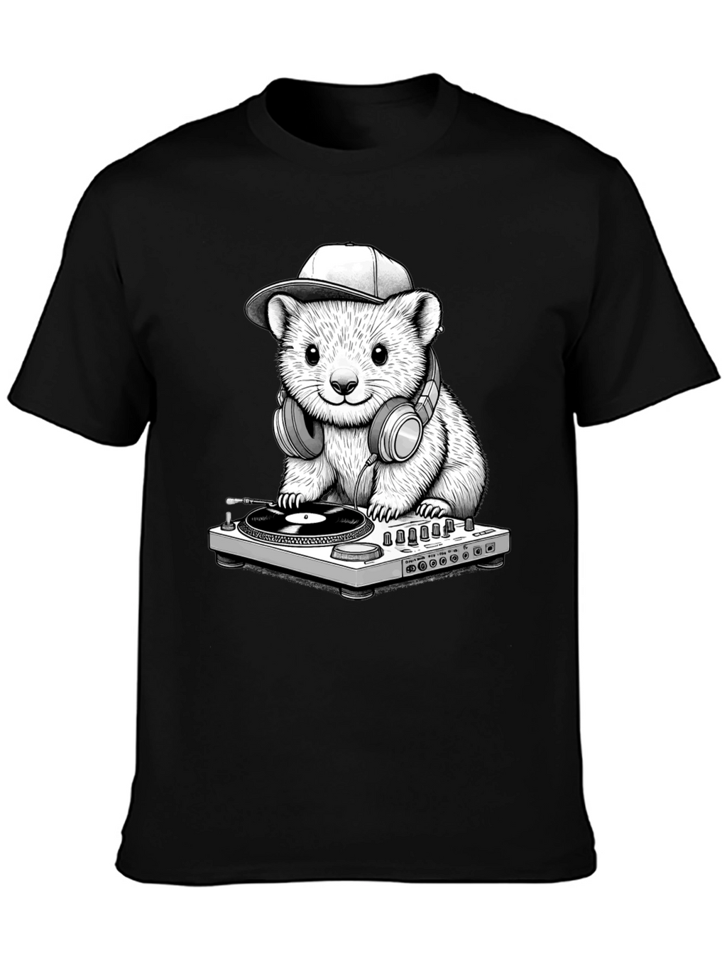 DJ Hamster Graphic T-Shirt