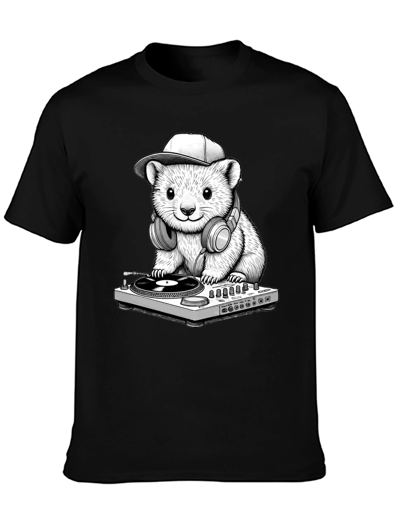 DJ Hamster Graphic T-Shirt