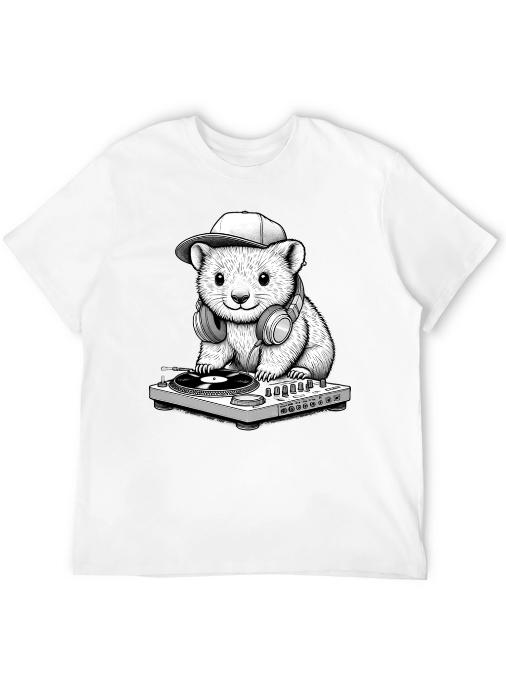DJ Hamster Graphic T-Shirt