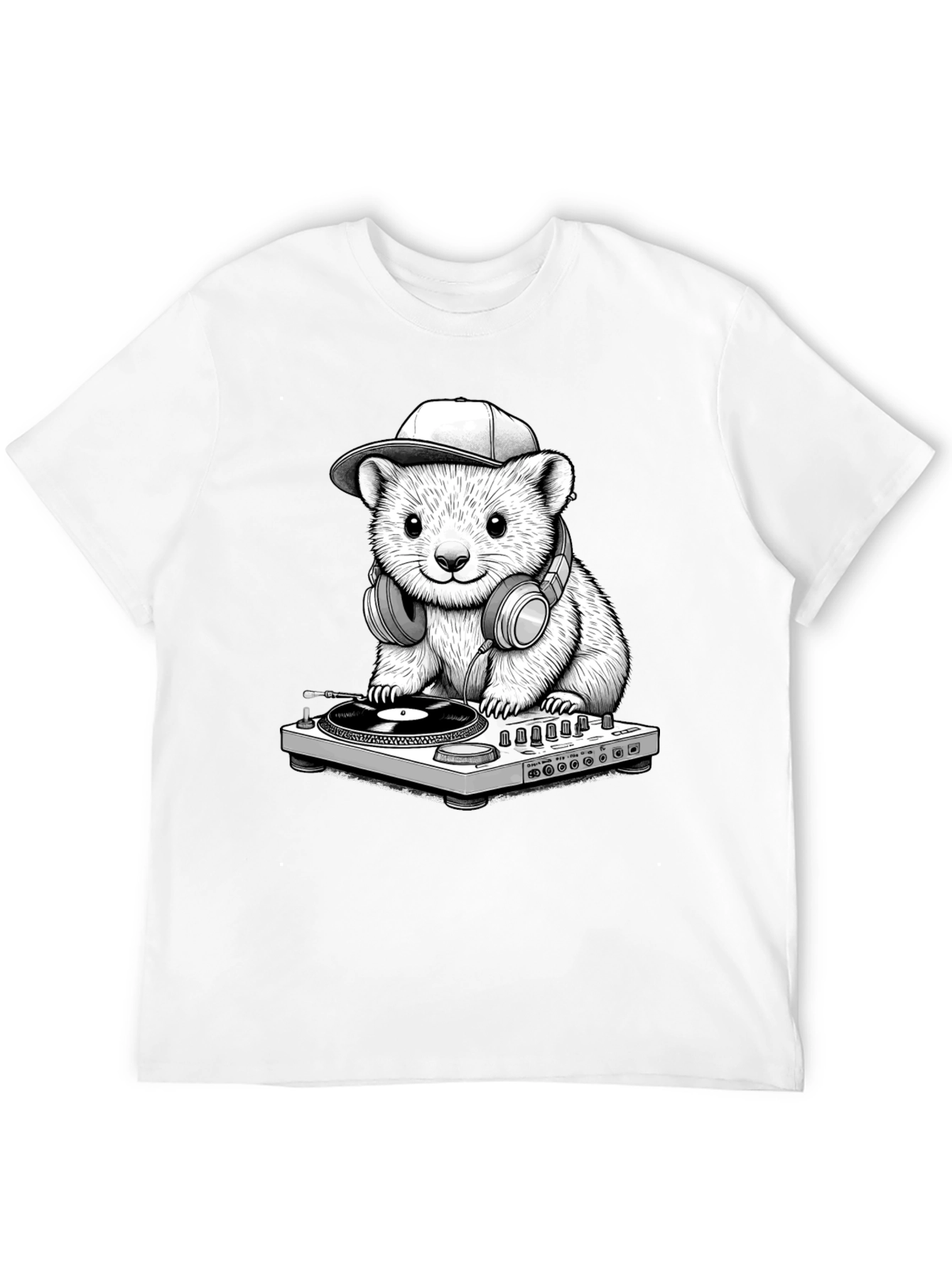 DJ Hamster Graphic T-Shirt