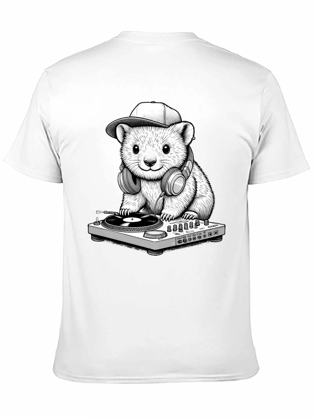 DJ Hamster Graphic T-Shirt