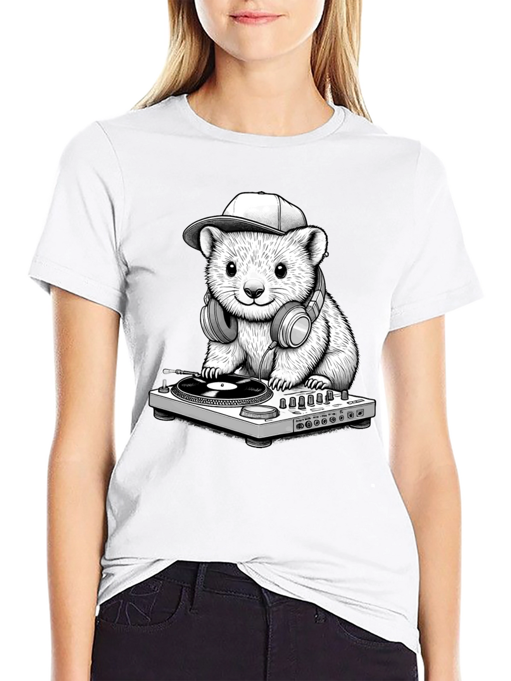 DJ Hamster Graphic T-Shirt